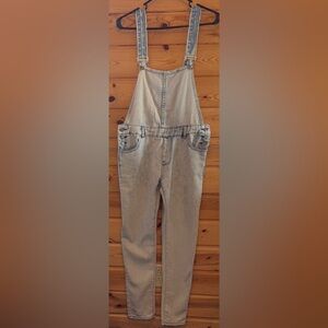 Jeans Cotton Light Blue Denim Overalls Large
